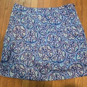 Vineyard Vines Women's Golf Skort Blue Sand Dollar Print Size 0